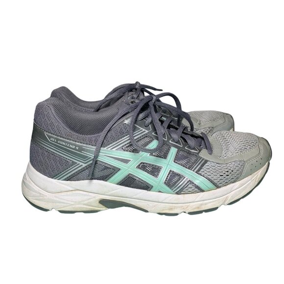 Asics Gel Contend 4 Women's Size 7 Aqua Gray Running Shoes - Picture 6 of 8
